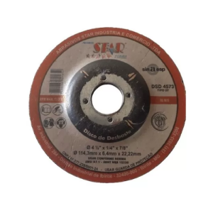Disco de desbaste 4.1/2 x 3/16 x 7/8 star