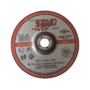 Disco de desbaste 7 x 1/4 x 7/8 star