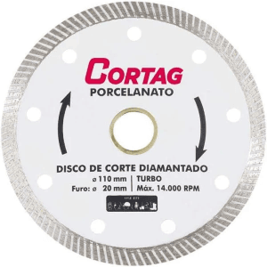Disco diamantado porcelanato 110mm cortag