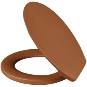Assento sanitário oval caramelo metasul